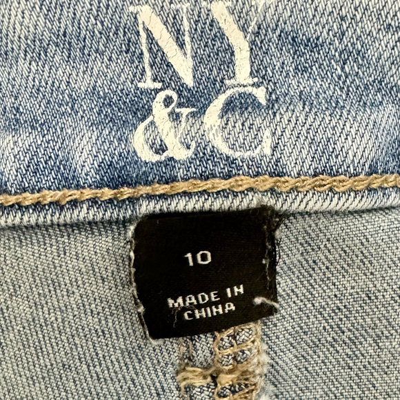 Denim shorts with lace fringe from New York & Co - Picture 3 of 3